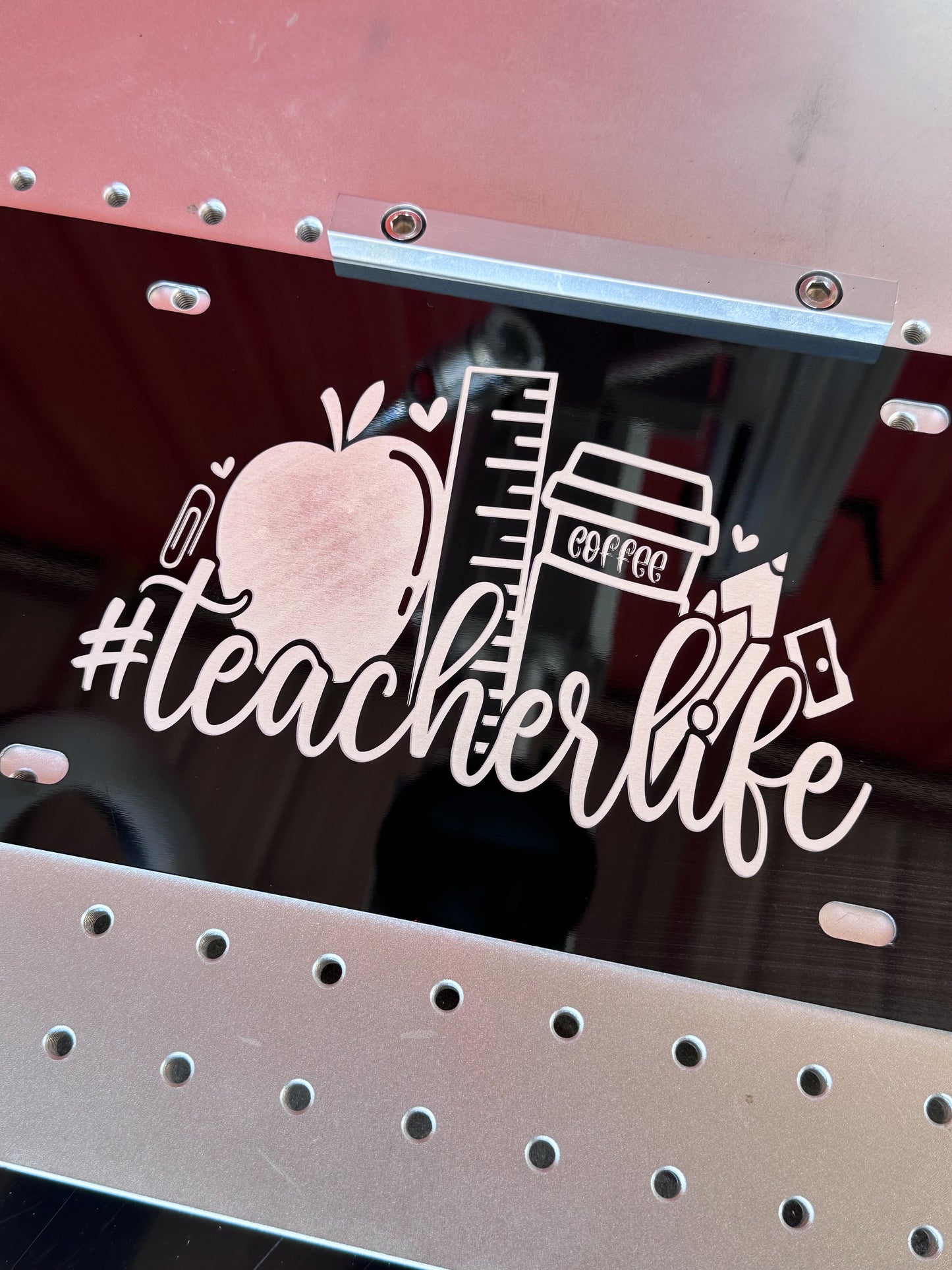 Teacher License Plate