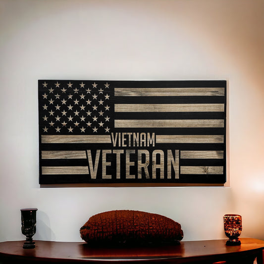 Vietnam Veteran American Flag