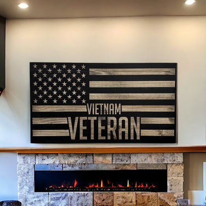 Vietnam Veteran American Flag